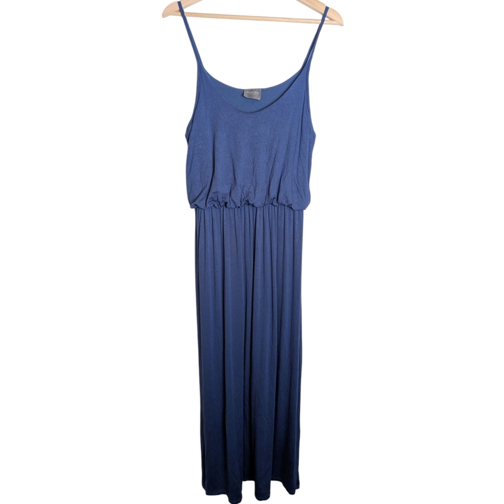 Olivia Rae Maxi Slip Dress Size Medium Blue Vacation Beachy